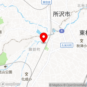 東村山市諏訪町1丁目駐車場の地図