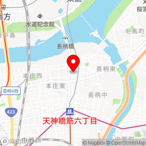 NBパーキング 天神橋8丁目の地図