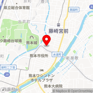 ファミリーマート 熊本城東町店の地図
