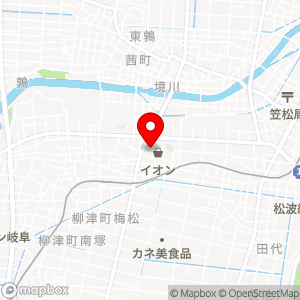 ブルースカイランドリー イオン柳津店の地図