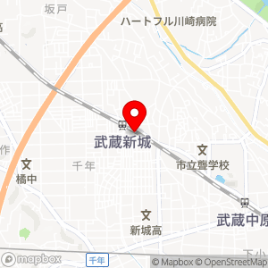 ファミリーマート 武蔵新城南口店の地図