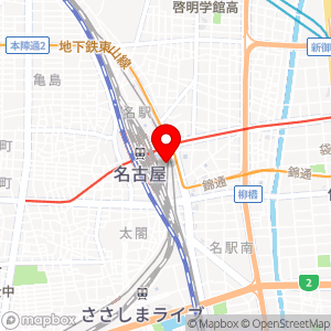 ファミリーマート 近鉄名古屋駅地下改札内中央店の地図
