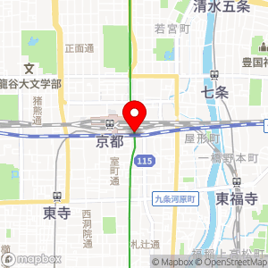 ベルマート キヨスク京都東口の地図