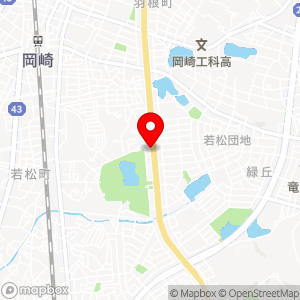 ローソン 岡崎若松東店の地図