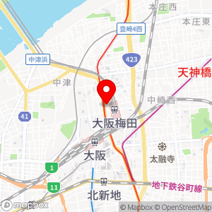 パークファースト 北阪急ビル駐車場の地図
