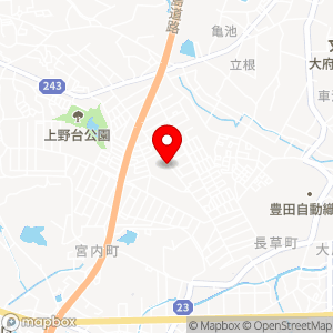 ブルースカイランドリー バロー上野台店の地図