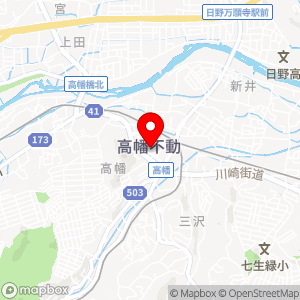 おおた 高幡不動店の地図