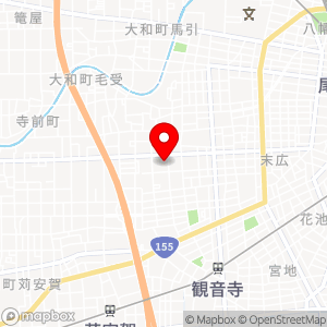 スーパーサウナ一宮の地図