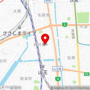 名鉄協商パーキング 西日置1丁目の地図