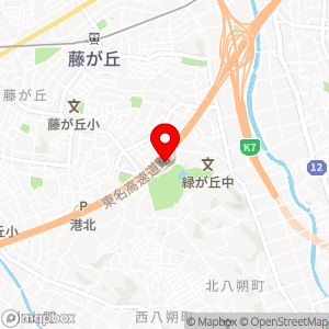 港北PA（下り）の地図