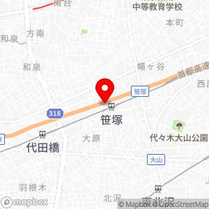パークジャパン 渋谷笹塚第1の地図