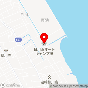 日川浜オートキャンプ場の地図