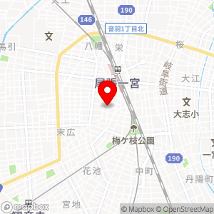 名鉄協商パーキング 一宮第5の地図