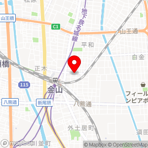 三井のリパーク 金山第8の地図