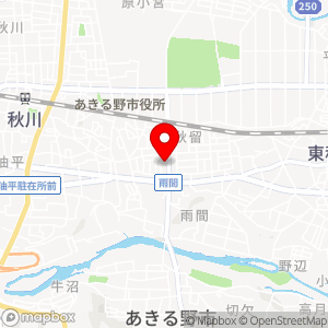 スーパーアルプス あきる野店の地図