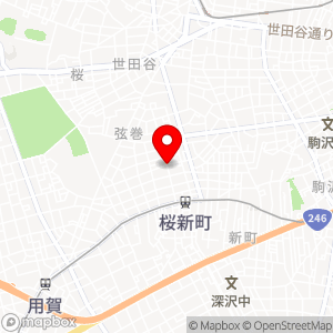 ローソン 世田谷桜新町二丁目店の地図