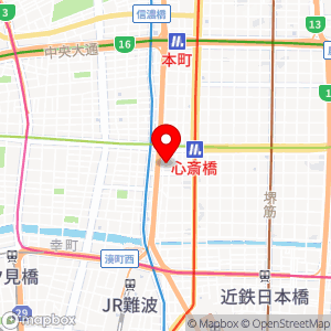 ローソン 西心斉橋一丁目店の地図