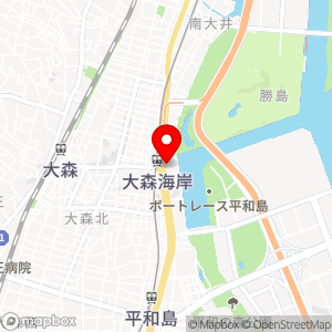 ファミリーマート 大森海岸駅東店の地図