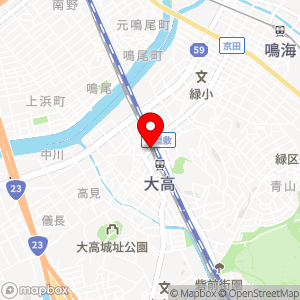 大高駅北月極駐車場の地図