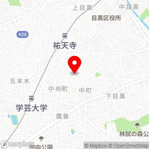 ファミリーマート 目黒中町店の地図