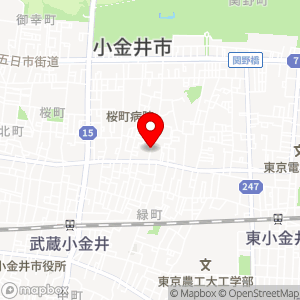 エイブルパーキング 小金井市緑町4丁目の地図