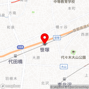 おなかすいた 笹塚店の地図