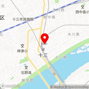 ローソン 十三店の地図