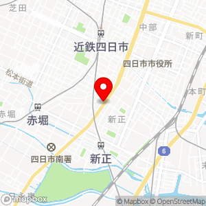 ホワイトピア さわやかピュア四日市新正店の地図
