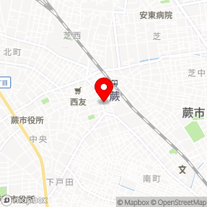 ローソンストア100 わらび中央店の地図