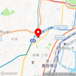 名鉄協商パーキング 三田5丁目の地図