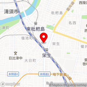 名鉄協商パーキング 名鉄病院駐車場の地図