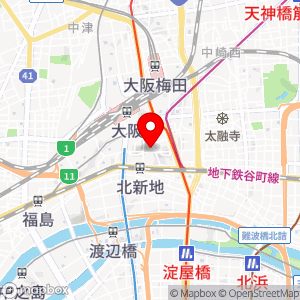 くるっとパーク 大阪市立大阪駅前駐車場の地図