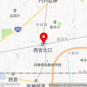アズナス 西宮北口店の地図