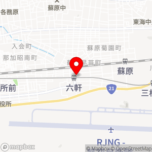 名鉄協商パーキング 六軒駅前の地図