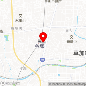 ファミリーマート エキア谷塚店の地図