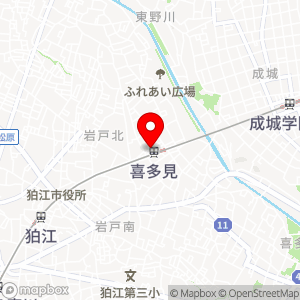 信濃屋 喜多見駅前店の地図