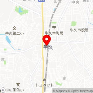 タイムズ 牛久駅西口の地図
