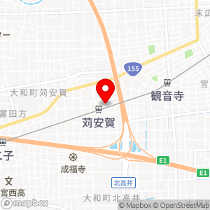 苅安賀火口上102番地1　ガーデンヒルズ駐車場の地図