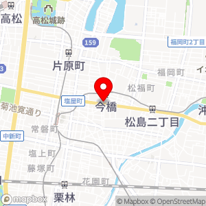 せんたくウサギ 高松店の地図