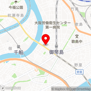 ライフ 御幣島店の地図
