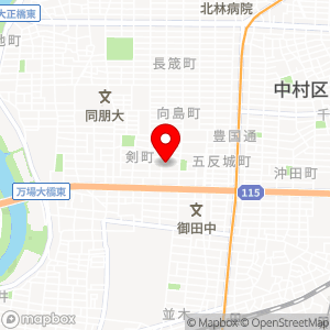 キョウテク 二瀬町パーキングの地図