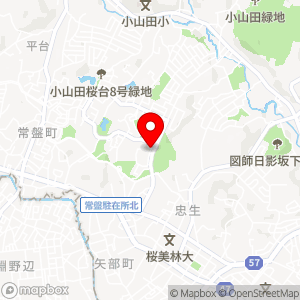 ニュータウン小山田桜台団地の地図