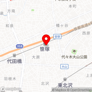 コインパーク 笹塚駅前の地図