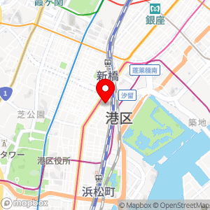 コインパーク 東新橋2丁目第2の地図