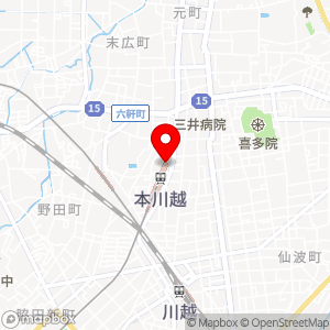いなげや bloomingbloomy西武本川越ペペ店の地図