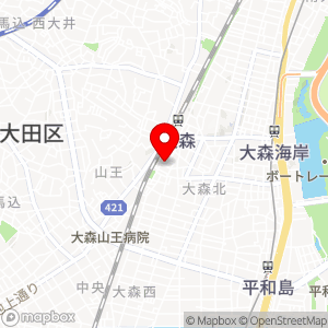 ナビパーク 大森北第1の地図