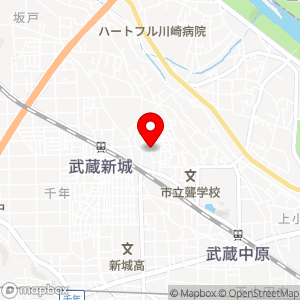 ポプラ スリーエイト 上小田中店の地図