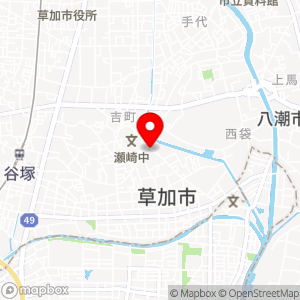 ローソン 草加瀬崎五丁目店の地図
