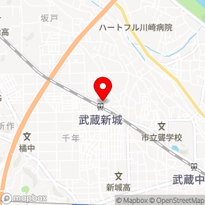 セブン-イレブン 武蔵新城北口店の地図