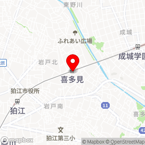 ナビパーク 喜多見第1の地図